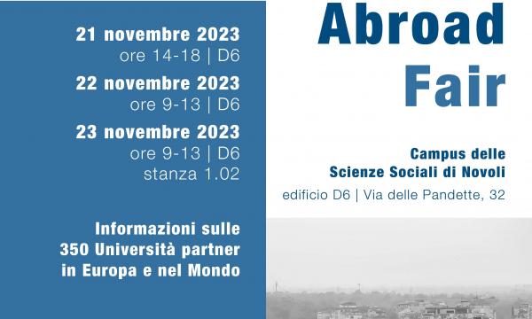 Erasmus+ Study Abroad Fair - D6, 21/22/23 novembre