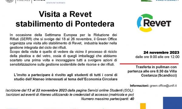 Visita a Revet - stabilimento di Pontedera dedicata agli studenti