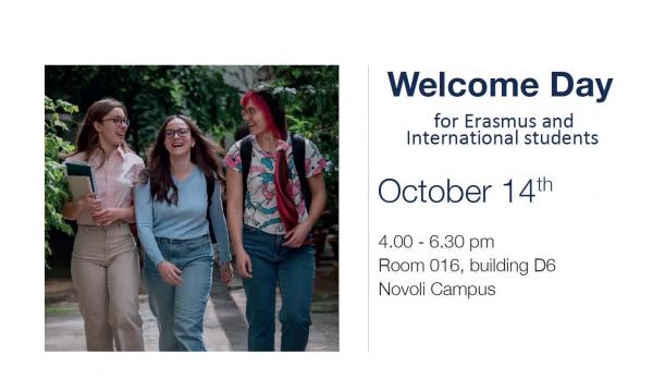 Welcome Day for Erasmus and International Students.