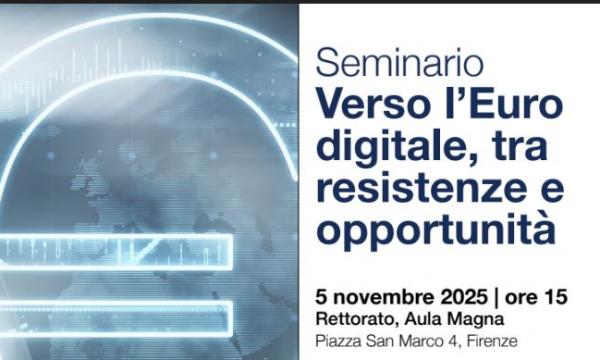 5 novembre 2025 | ore 15 Rettorato, Aula Magna Piazza San Marco 4, Firenze