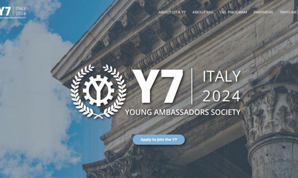 G7 e G20 Youth Engagement Group: la Young Ambassadors Society sta selezionando la Delegazione Italiana per Y7 e Y20